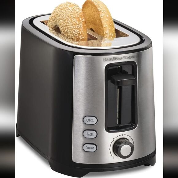 HAMILTON BEACH 2 SLICE SLICE EXTRA WIDE SLOT WITH BAGEL & DEFROST sett… - Picture 12 of 16